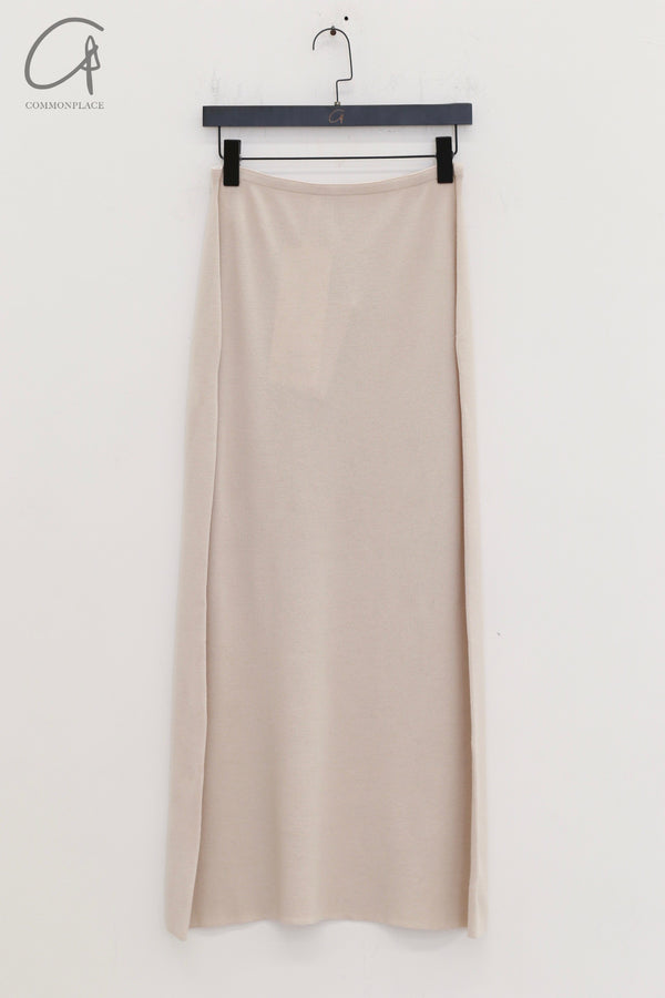 SWAYING 24 Autumn and Winter Seamless Wool Swing Skirt SW-SW24AW3B04-MH Beige Gray
